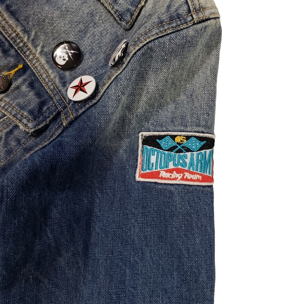 Wolfgang Dragonfly Jean Jacket YOUTH Sz L The Who Band Madison Square NY Patches - Picture 7 of 14